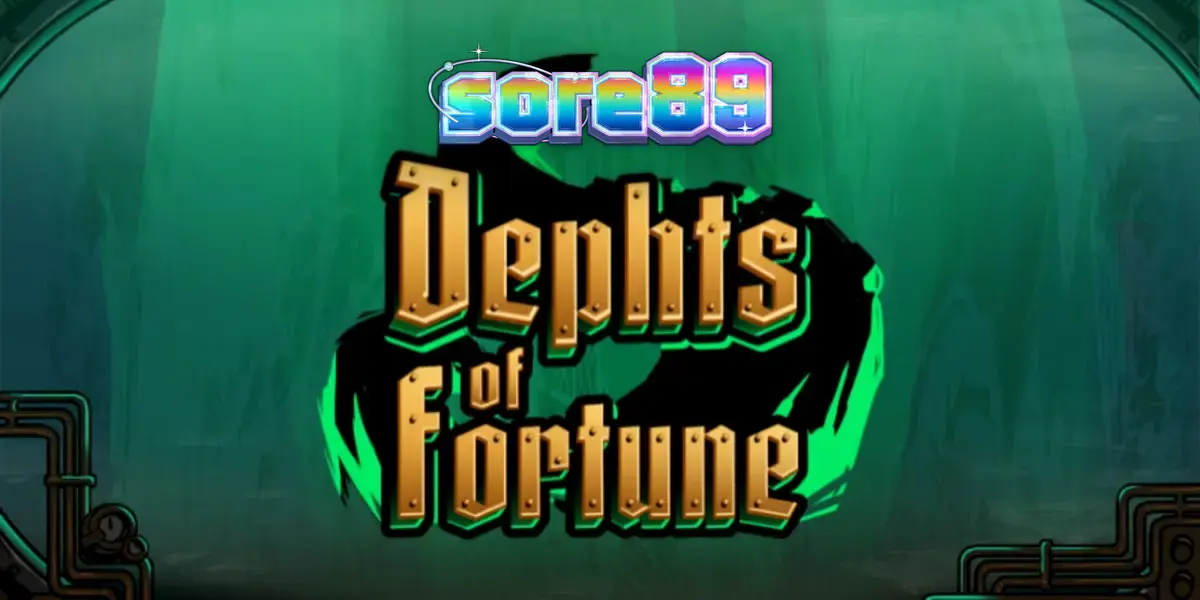 Tampilan visual mesin slot Depths of Fortune dengan tema steampunk bawah laut